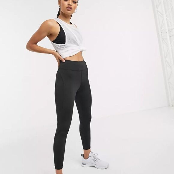 ASOS 4505 Petite icon run tie waist legging Size 00 - Picture 2 of 11